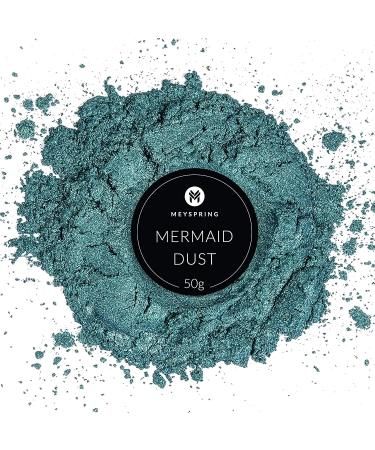 MEYSPRING Mermaid Dust Mica Powder for Epoxy Resin - 50g | Resin Art Color Pigment for Epoxy and UV Resin - Buy Online on SooperMarket.com