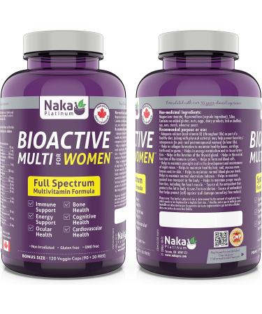  120vcaps Bioactive MULTI for Women Full Spectrum Multivitamin Formula Made in Canada 120 count (Pack of 1) - Buy Online on SooperMarket.com