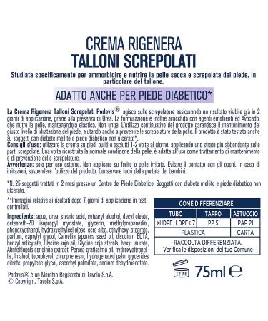 Podovis C/Talloni Screpolati 75 ml - Healing Cream for Cracked Heels | International Shipping Available - Buy Online on SooperMarket.com