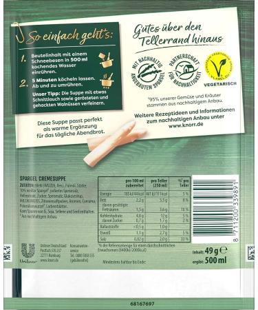 Buy Knorr Gourmet Asparagus Soup - 10 Pack (2 Plates Each) | International Shipping Available - Buy Online on SooperMarket.com
