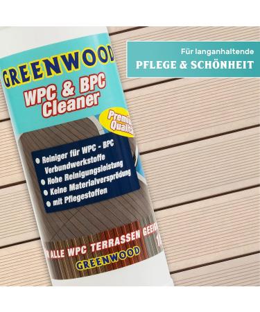 Buy Greenwood WPC & BPC Cleaner - pH Neutral Concentrate for Terrace Planks | 1L Care & Cleaning Agent - International Shipping Available - Buy Online on SooperMarket.com