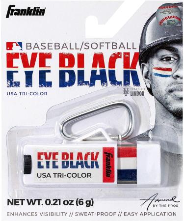 Franklin Sports MLB Eye Black - Glare Reduction for Baseball & Softball Players - USA Tri-Color Paint for Kids, Adults & Athletes - Buy Online on SooperMarket.com