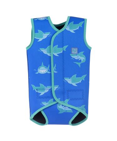 Osprey Unisex Youth Baby/Toddler Wrap Wetsuit 2 mm Neoprene Wrap Around Design Shark 0-6 Months
