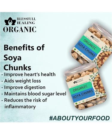 Blessfull Healing Organice SOYA Chunks for Breakfast 2 lb (907 Gram) - Buy Online on SooperMarket.com