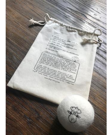 Ukiyo 6 XXL Dryer Balls | 100% New Zealand Sheeps Wool | Mulesing-Free Natural Fabric Softener - Buy Online on SooperMarket.com