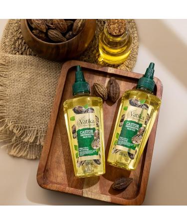 Vatika Afro Naturals Castor Restorative Hair Oil - 100ml | For Afro Textured Hair Reduce Breakage & Promote Stronger Hair - Buy Online on SooperMarket.com