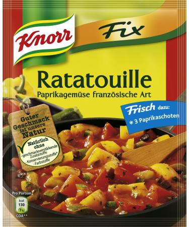 Knorr fixed mixture of seasoning delicious veggie ratatouille delicious vegetable pan without flavor enhancing additives 16x 40 g ratatouille 40 g (16 pack)