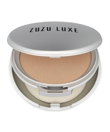 ZUZU LUXE Mineral Powder (D-14: Light to Medium/Neutral Undertones)  Dual Powder Foundation  Pressed mineral powder  medium to full coverage  natural finish. Natural  Paraben Free  Vegan  Gluten-free  Cruelty-free  Non G...
