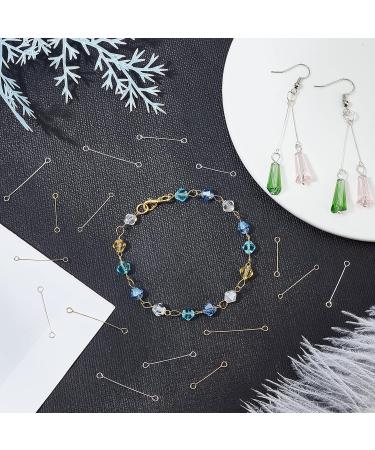Arricraft 840 Pcs Stainless Steel Eye Pins - Multi-Size Loop Pins for Jewelry Making - Buy Online on SooperMarket.com