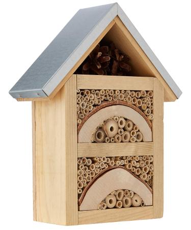 Westland 2501206 Natures Haven Garden Insect / Bug House With Metal Roof Beige