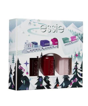 Essie Mini Trio Kit - No. 427 Maki Me Happy in Red No. 50 Bordeaux in Red No. 13 in Pink 15 ml