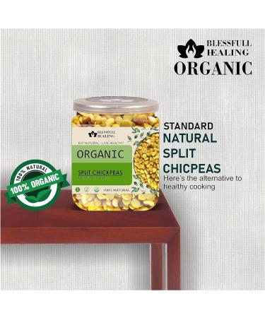Blessfull Healing Organice Split Chickpeas 2 lb (907 Gram) - Buy Online on SooperMarket.com