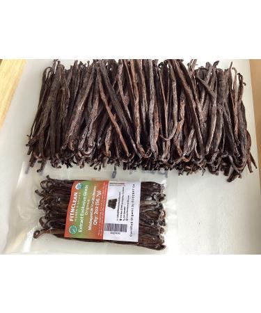 2oz Madagascar Organic Vanilla Beans Extract Exclusive Grade B. Certified USDA Organic | Weight - 2 Ounces (1/8 Lb) by FITNCLEAN VANILLA Bulk Dry NON-GMO Pods