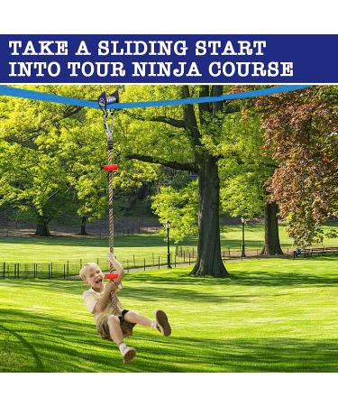 YAMIPROBI Slackline Pulley - Slackline Accessories for Your Ninja Warrior Obstacle Course for Kids - Zipline Backyard Accessories for Kids & Adults a Dynamic Way - Patents Pending - Buy Online on SooperMarket.com