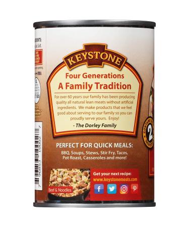 Keystone Meats All Natural Canned Beef - 14.5 oz | Premium Quality Ingredients - Buy Online on SooperMarket.com