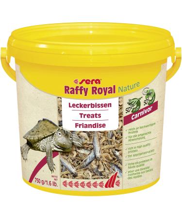 Sera Raffy Royal Nature 3.8 l (750 g) dried fish (50 %) & shrimp (50 %) species -appropriate variety for strong biting with anchovies feed for water turtles