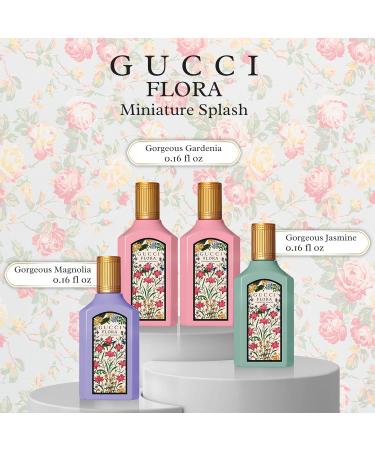 Gucci Flora Perfume for Women Variety Gift Set Mini Splashes 4 X 0.16 Fl oz Gardenia x2+Jasmine+Magnolia - Buy Online on SooperMarket.com