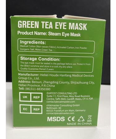 Heated Eye Mask for Fast Dry Eye Relief - 16 Pack Self-Heating Eye Masks - Travel Ready Eye Treatment - Green Tea Scent - Buy Online on SooperMarket.com