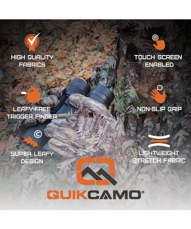 QuikCamo Mossy Oak & Realtree 3D Leafy Camo Hunting Gloves | Touch Screen/Fingerless | NWTF Obsession | Large/XL - Buy Online on SooperMarket.com
