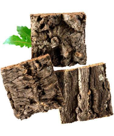 Cork Bark (Rodent Reptile Decoration Modelling Model Railway Scenery) cork wood tree oak (3 pcs.)