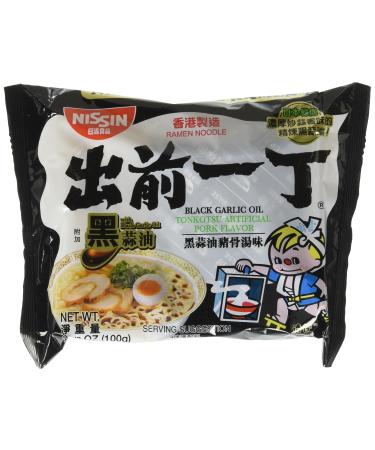 Nissin Demae Black Garlic Oil Instant Ramen Noodles, 3.5 Ounce (Pack of 30)