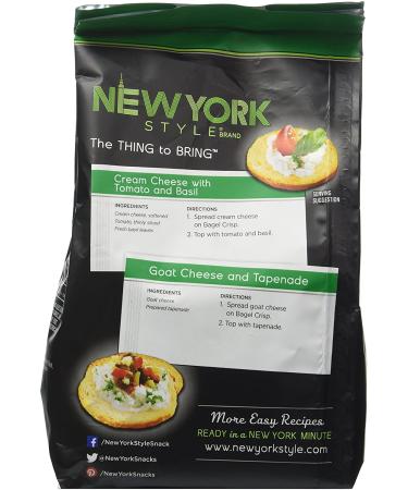 New York Style Roasted Garlic Bagel Crisps - 0.53 lb | Delicious Snack Option - Buy Online on SooperMarket.com
