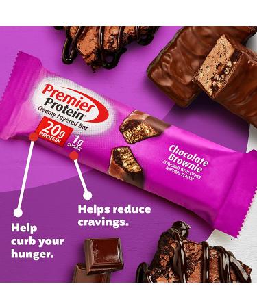 Premier Protein 20g Protein bar - Chocolate Brownie - 10 Count - Buy Online on SooperMarket.com