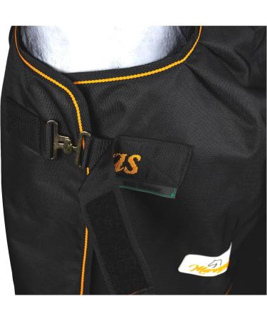 Marengos by Bucas 1200D Irish Turnout Blanket - Waterproof Black/Orange 125cm | Best Rain & Transition Ceiling for Horses - Buy Online on SooperMarket.com