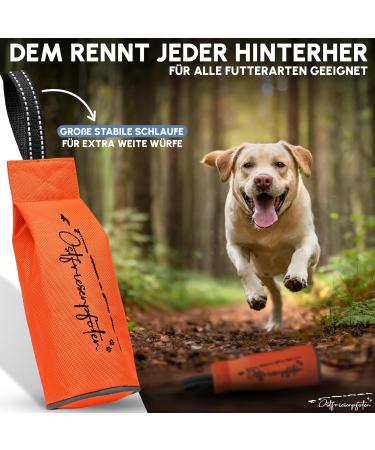 Ostfriesenpfoten Enno Feed Bag - Durable Plastic-Free Agility Training Dummy | Size L | Washable & Eco-Friendly | Orange - Buy Online on SooperMarket.com