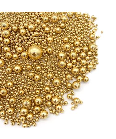 Edible Bright Gold Pearl Sugar Sprinkles - Baking & Cake Decorations 120g - Buy Online on SooperMarket.com