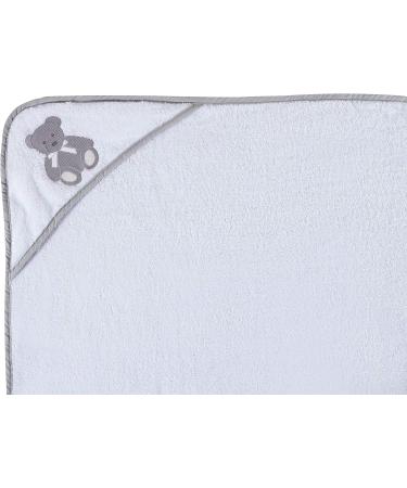 Soft Absorbent Baby Hooded Bath Towel | Newborn Essentials | White 75x78 cm - Pack of 1 - Buy Online on SooperMarket.com