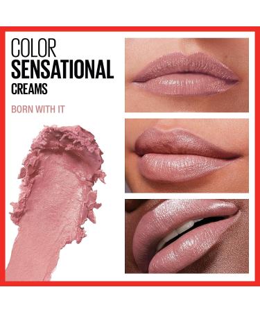 Maybelline Color Sensational Lipstick - Born With It Nude Pink - Cream Finish - Buy Online on SooperMarket.com