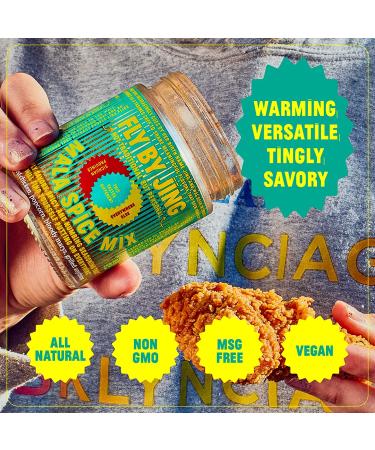 FLY BY JING Mala Spice Mix 6oz  Deliciously Spicy Numbing Savory Warm Gourmet All Natural Vegan Gluten-Free Herb and Spice Mix with Sichuan Chili and Pepper  Good on Everything - Buy Online on SooperMarket.com