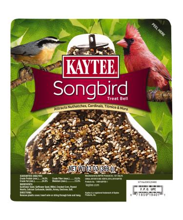 Kaytee 100503929 Songbird Wild Bird Seed Treat Bells, 13 Ounces, None