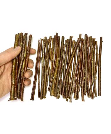 120 Gram - Wood Sticks for Crafts - 6 Inch Birch Wood Craft Sticks - Natural Twigs Sticks for Crafting  DIY School Projects  Card Making  Embellishments & Photo Props