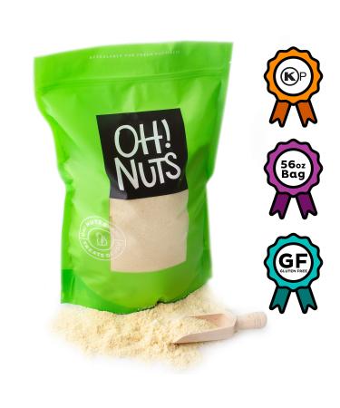 Blanched Almond Flour | Gluten-Free All-Purpose Kosher Meal for Baking and Cooking | All-Natural, Vegan, Paleo & Keto Friendly Diets - Oh! Nuts (3.5) 3.5 Pounds