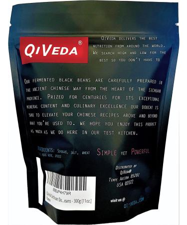 QiVeda Chinese Douchi 11oz (300g) - Premium Fermented Black Beans - Buy Online on SooperMarket.com