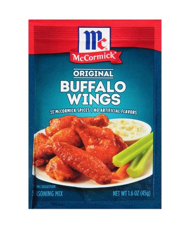 McCormick Original Buffalo Wing Seasoning Mix 1.6 oz (Pack of 12) - Spicy & Savory Flavor for the Best Buffalo Wings - Buy Online on SooperMarket.com