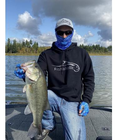 Fishoholic Polarized Fishing Sunglasses -5 Color Options- w Case Pouch UV400 Fishing Gift Gloss Black Blue Mirror - Buy Online on SooperMarket.com