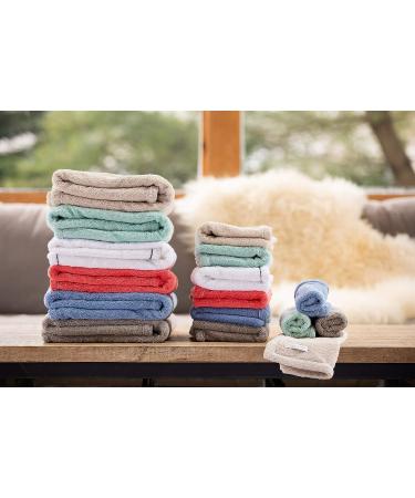 Poyet Motte Made In France French Terry Cloth Bath Sheet - Blue | High-Quality Absorbent Towel - Buy Online on SooperMarket.com