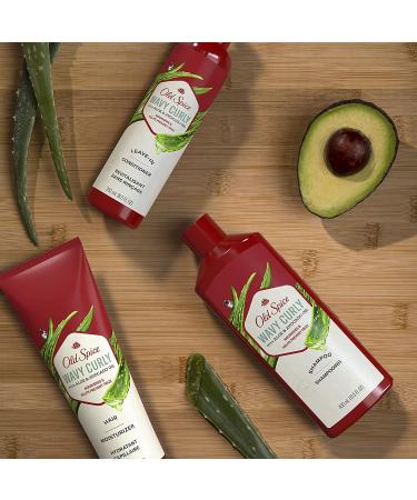 Old Spice Men's Wavy Curly Hair Care Set - Shampoo, Conditioner & Leave-in Conditioner Bundle - Buy Online on SooperMarket.com
