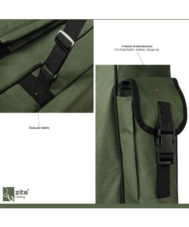 Zite Fishing Rod Pocket & Bag 190cm | Water-Repellent Fishing Rod Case | 3-Fan Backpack for Fishing Rods - Buy Online on SooperMarket.com