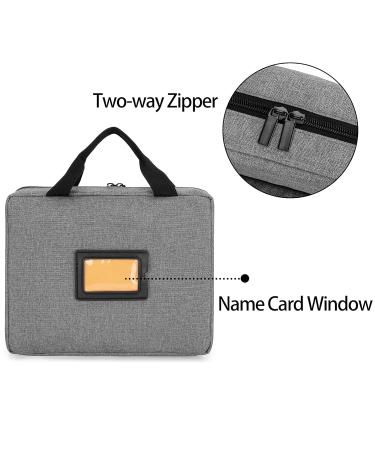 Trunab Padded Stethoscope Case Small First Aid Kit Bag Empty Hold Two Stethoscopes Compatible with 3M Littmann/MDF/ADC Ideal for Home Car Camping and Hiking Grey - Buy Online on SooperMarket.com