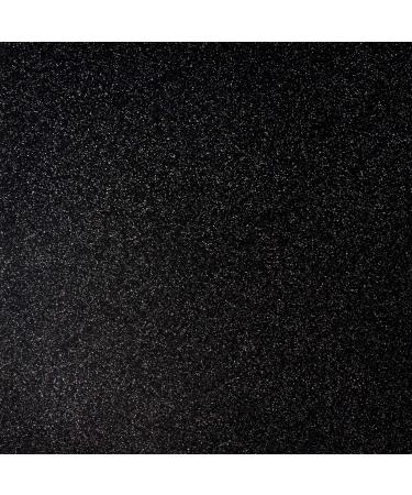 Glitter Cardstock - 15 Sheets 12" x 12" CardStock for Cricut Glitter Paper for DIY - 250 GSM Card Stock Easy to Cut and DIY Black
