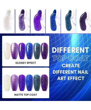 Makartt Galaxy Poly Nail Gel Kit - 15ML Builder Gel Set for Nail Extension, 6 Shimmer Night Sky Colors - UV/ Acrylic Gel All-in-One Starter Kit - Buy Online on SooperMarket.com