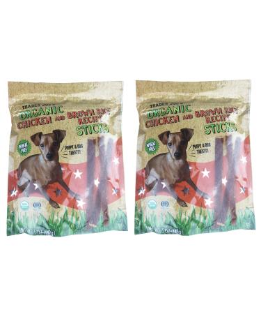 2 Pkgs. Trader Joe's Organic Chicken & Brown Rice Sticks Wheat Free....5 Oz Bag X 2