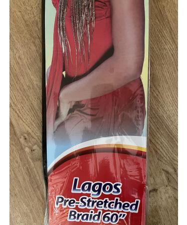 NEW 60 INCH PRE-PULLED XPRESSION LAGOS BRAID PRE-PULLED Hair Extension 60 2Pack (Colour 1B Natural Black) 1B (Natural Black) 60 inches - Buy Online on SooperMarket.com