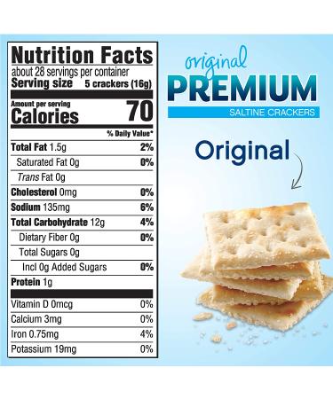 Premium Original Saltine Crackers 16 oz - Delicious Snack for Any Occasion - Buy Online on SooperMarket.com
