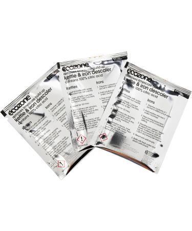 Ecozone Kettle and Iron Descaler: Natural Vegan Formula for Limescale Removal - 3 Treatments - Buy Online on SooperMarket.com
