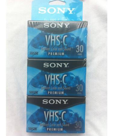 Sony VHS-C Premium 30 Min 3-Pack